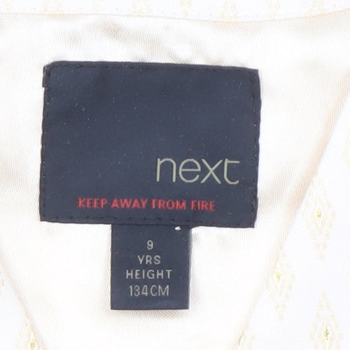 Next Boys Ivory Waistcoat, Size 9, Formal Three-Button