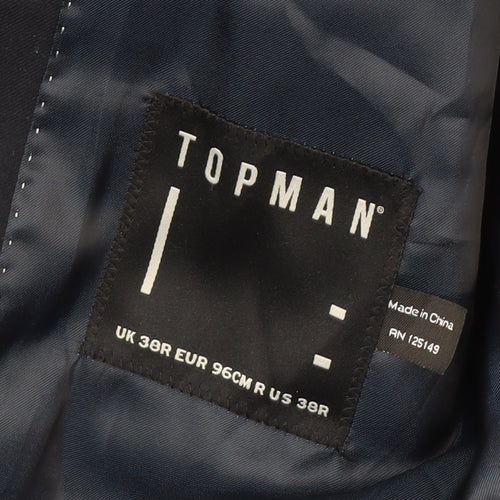 Topman Navy Slim Fit Men's Blazer Size 38R
