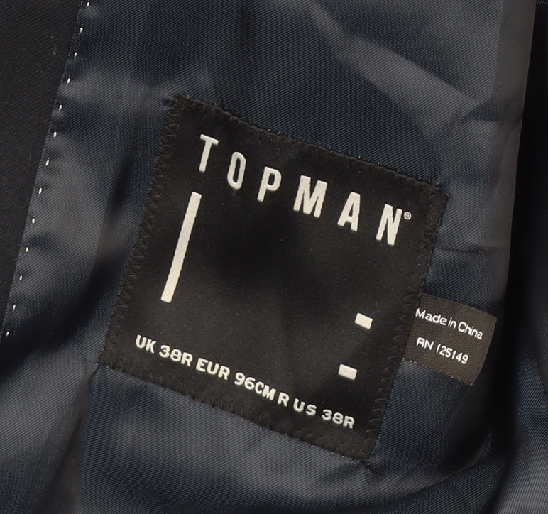 Topman Navy Slim Fit Men's Blazer Size 38R