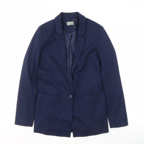 Oasis Women's Blue Blazer UK 8 Regular Fit