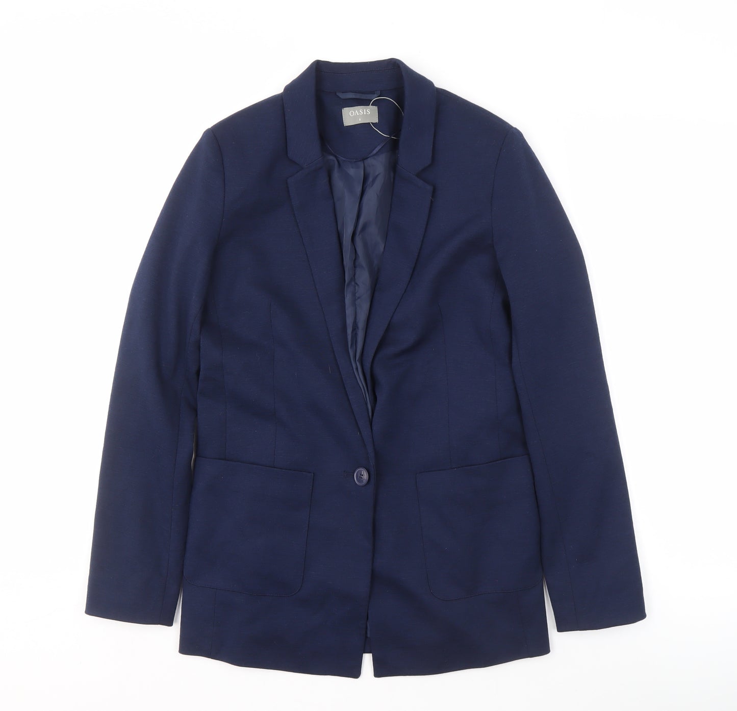 Oasis Women's Blue Blazer UK 8 Regular Fit