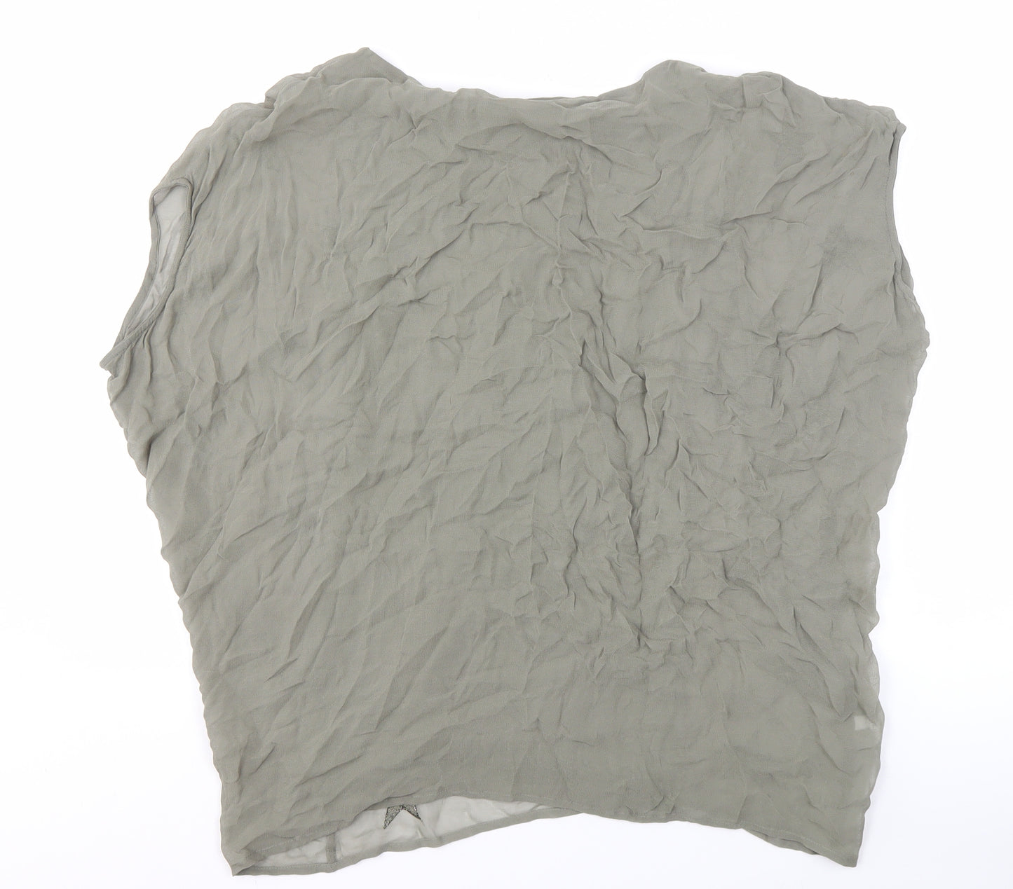 Mint Velvet Women's Green Embroidered Blouse, Size 10