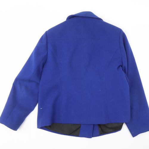 Marks and Spencer Women's Blue Basic Jacket Size 20