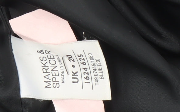 Marks and Spencer Women's Blue Basic Jacket Size 20