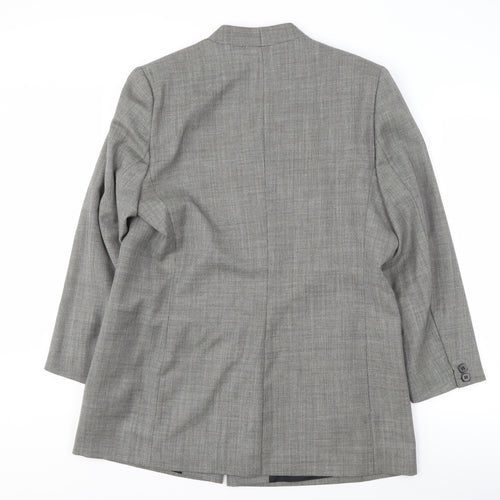Alexon Women's Grey Suit Jacket Size 16 Wool Blend