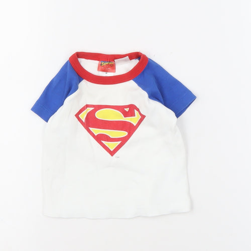 Superman Unisex Baby T-Shirt 3-6 Months Multicoloured Cotton