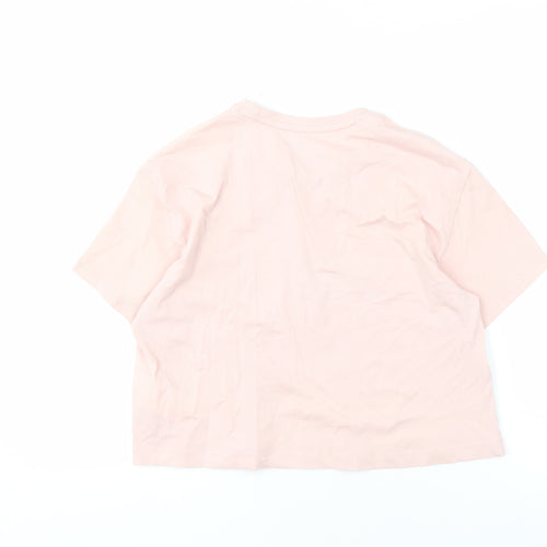 Puma Girls Pink T-Shirt 11-12 Years Logo Short Sleeve Casual