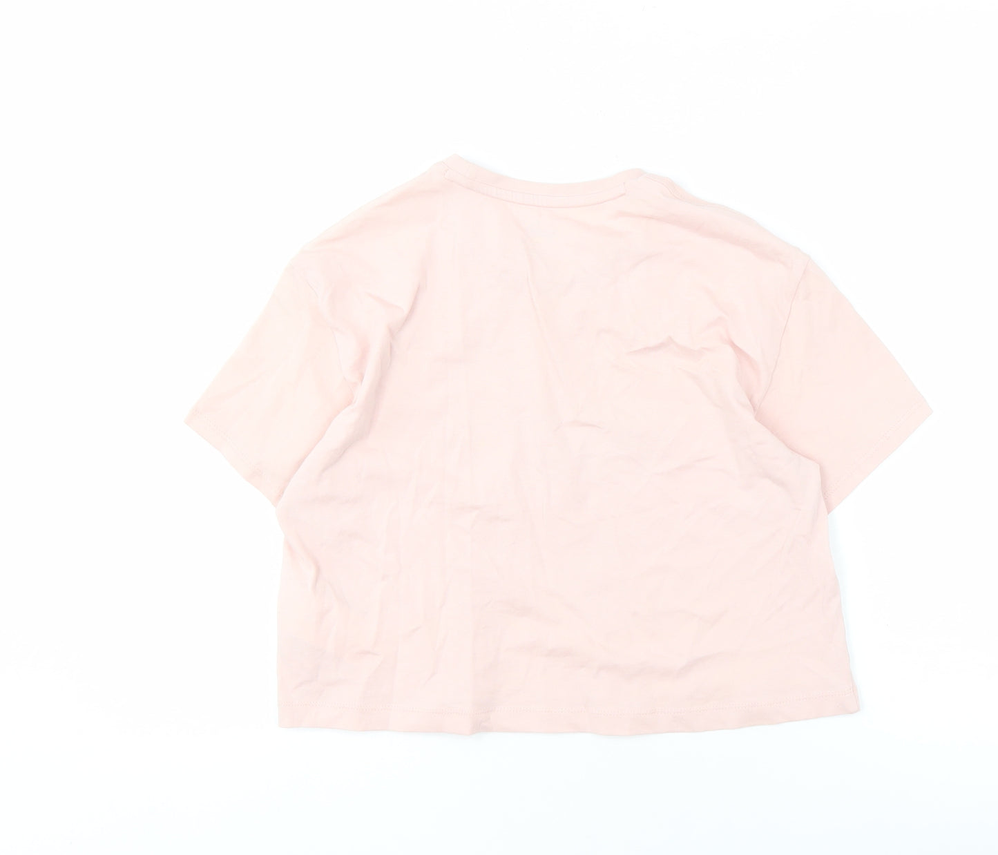 Puma Girls Pink T-Shirt 11-12 Years Logo Short Sleeve Casual