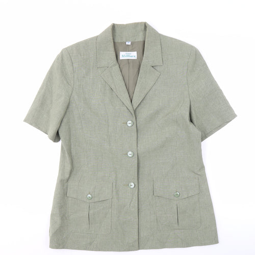 Honor Millburn Women's Grey Short Sleeve Blouse