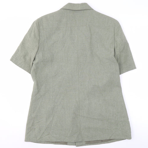 Honor Millburn Women's Grey Short Sleeve Blouse