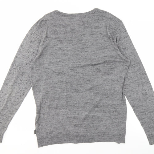 Jack & Jones Men's Grey 7XL Pullover Knit Jumper