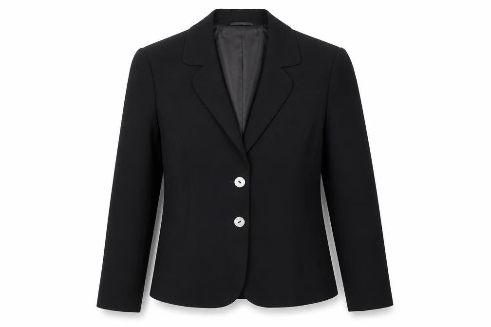 Front view of Windsmoor Women's Black Blazer, size 12, Formal