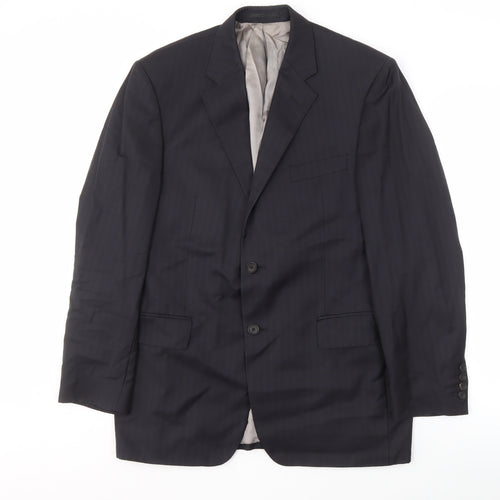 Austin Reed Men's Black Wool Blazer 42R Regular Fit