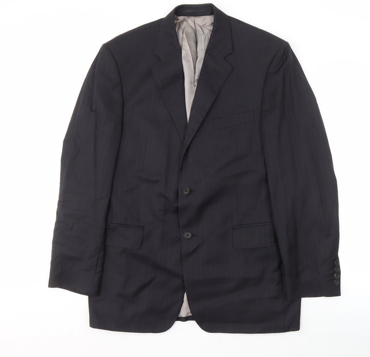 Austin Reed Men's Black Wool Blazer 42R Regular Fit