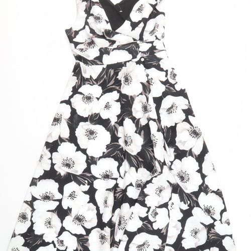 ASOS DESIGN Women's Black Floral Dress Size 12