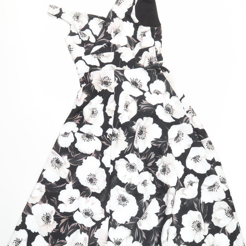 ASOS DESIGN Women's Black Floral Dress Size 12