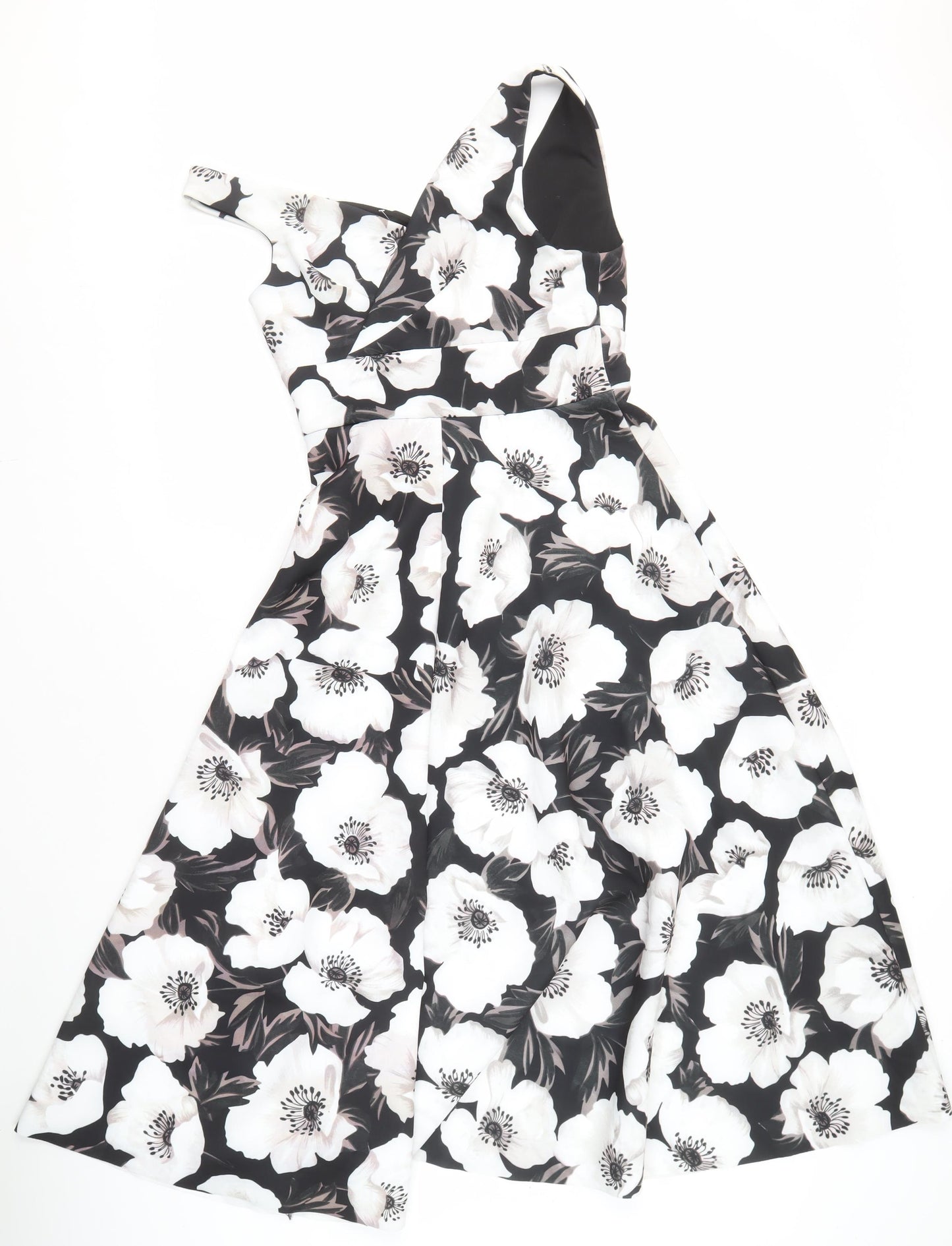 ASOS DESIGN Women's Black Floral Dress Size 12