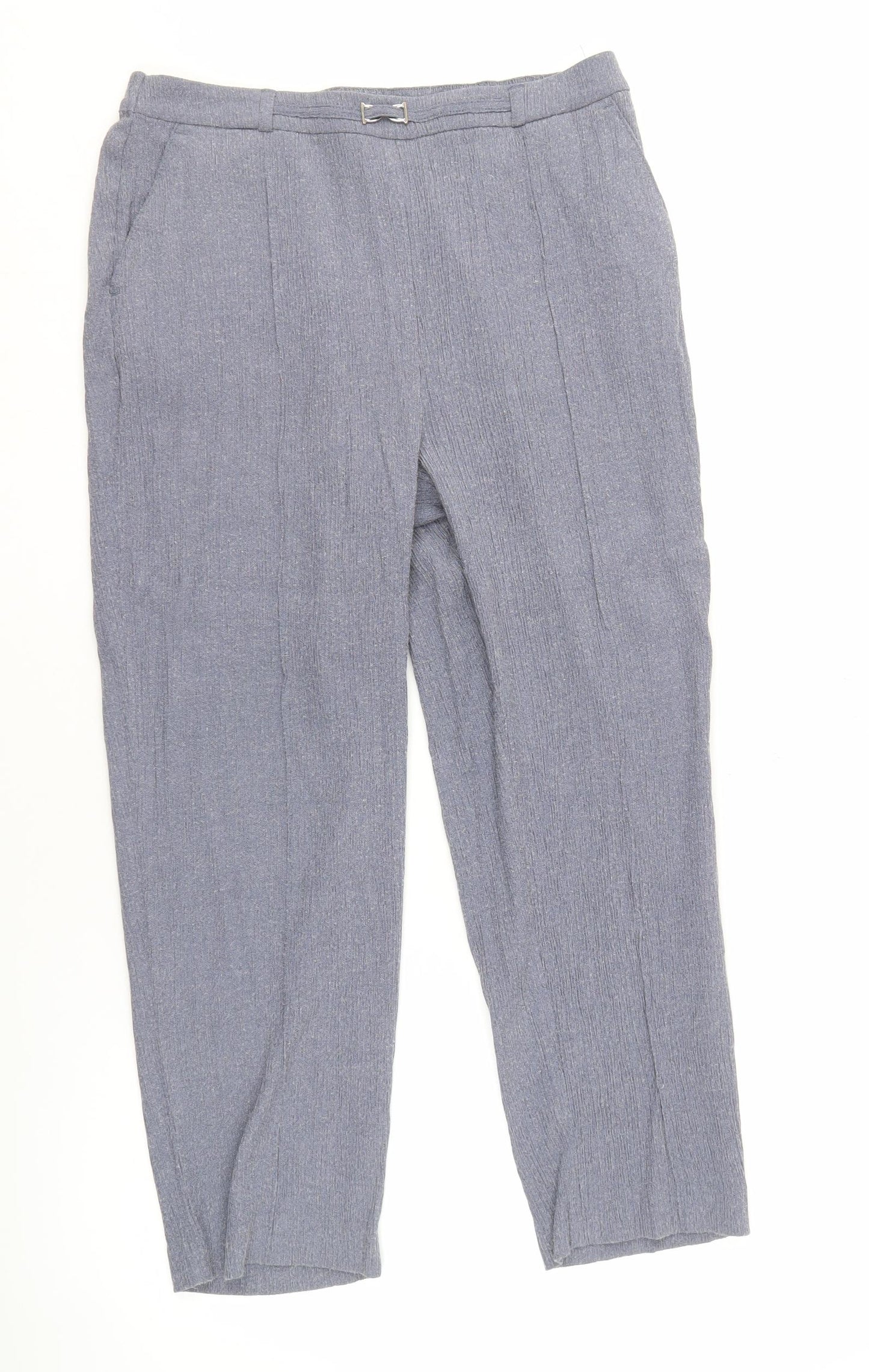 Honor Millburn Women's Grey Cropped Trousers Size 14