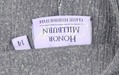 Honor Millburn Women's Grey Cropped Trousers Size 14