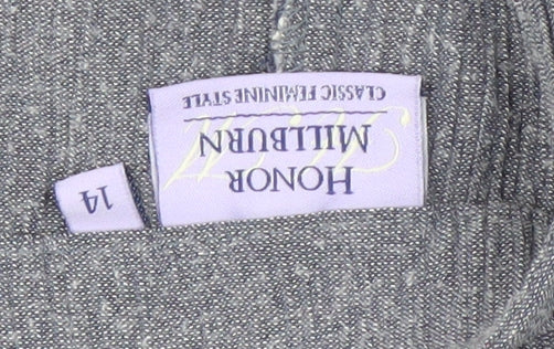 Honor Millburn Women's Grey Cropped Trousers Size 14
