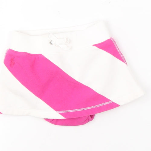Ralph Lauren Girls Pink White Skort 9-12 Months Athletic Style