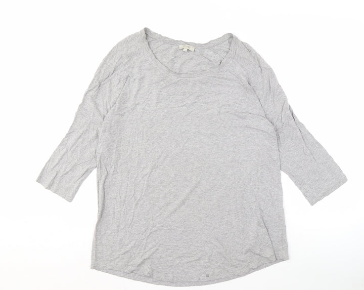 Hobbs Women's Grey 3/4 Sleeve T-Shirt Size S