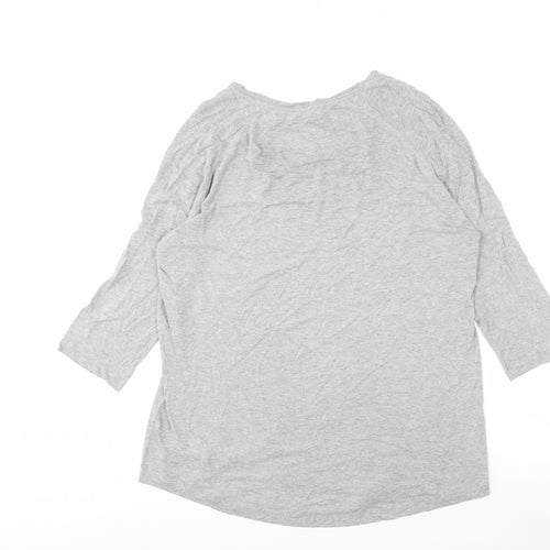 Hobbs Women's Grey 3/4 Sleeve T-Shirt Size S