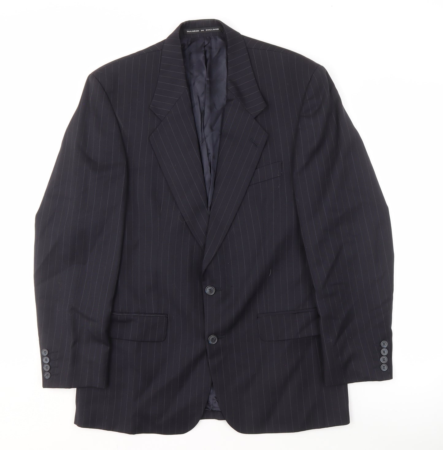 Centaur Men's Black Striped Suit Jacket 38 Regular
