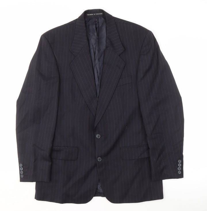 Centaur Men's Black Striped Suit Jacket 38 Regular