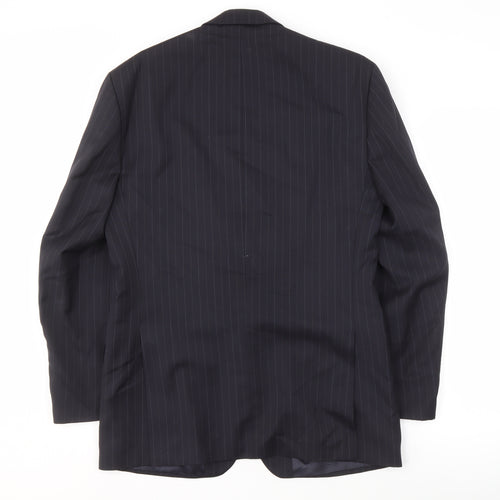 Centaur Men's Black Striped Suit Jacket 38 Regular