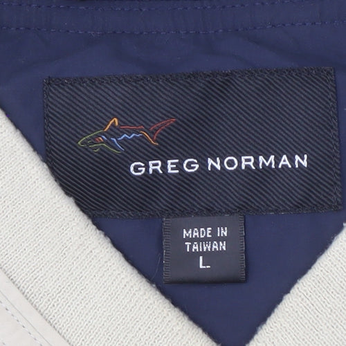 Greg Norman Men's Beige Waistcoat, Large, Casual
