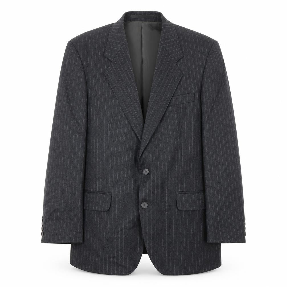 Front view of Centaur Men's Grey Short Wool Blazer, size 40