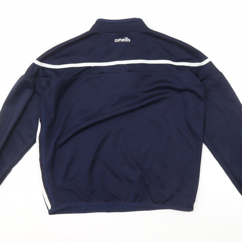 O'Neills Unisex Blue 1/4 Zip Rugby Sweatshirt Size 12