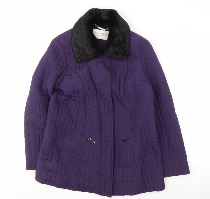 Windsmoor Women's Purple Quilted Jacket S