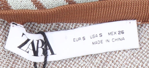 Zara Women's Striped Knit Skirt, Size 8