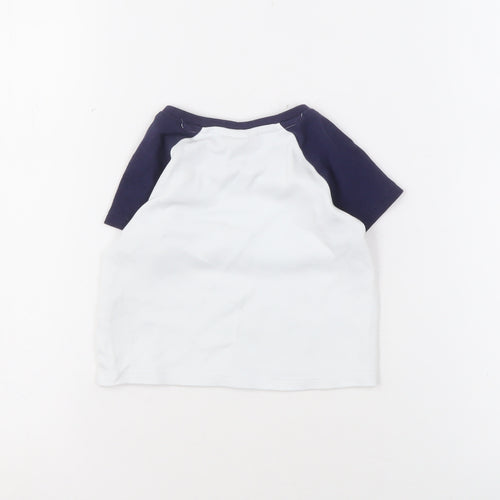 Bench Unisex Baby T-Shirt Blue White 12-18 Months Cotton