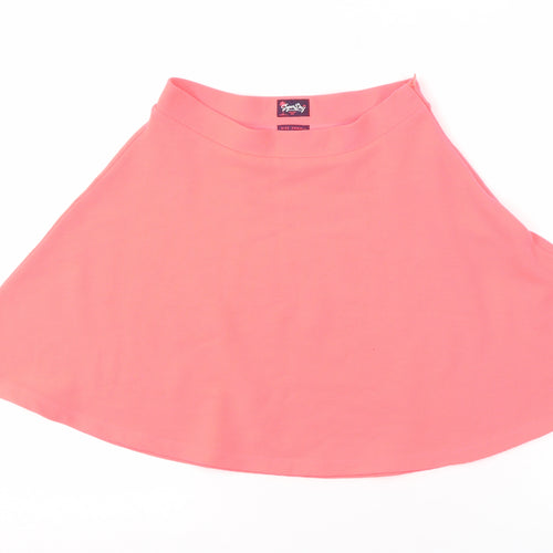 SuperDry Women's Pink A-Line Mini Skirt, XS