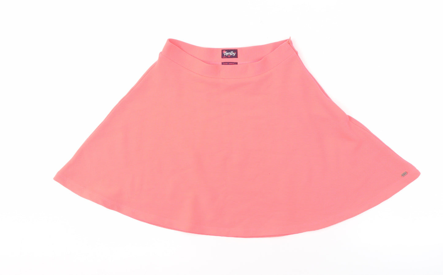 SuperDry Women's Pink A-Line Mini Skirt, XS