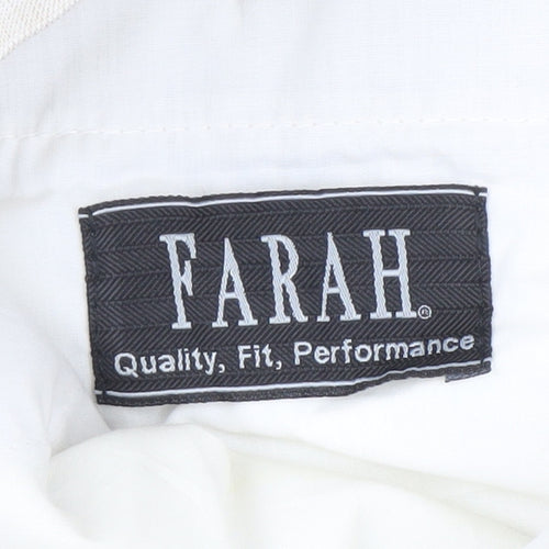 Farah Beige Unisex Trousers Size 10 Polyester Blend