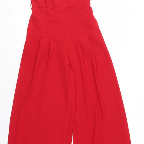 Friends Like These Women's Red Wide-Leg Jumpsuit, Size 8