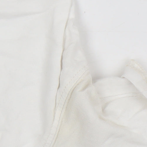 Float Apparel Unisex White M Graphic Print T-Shirt