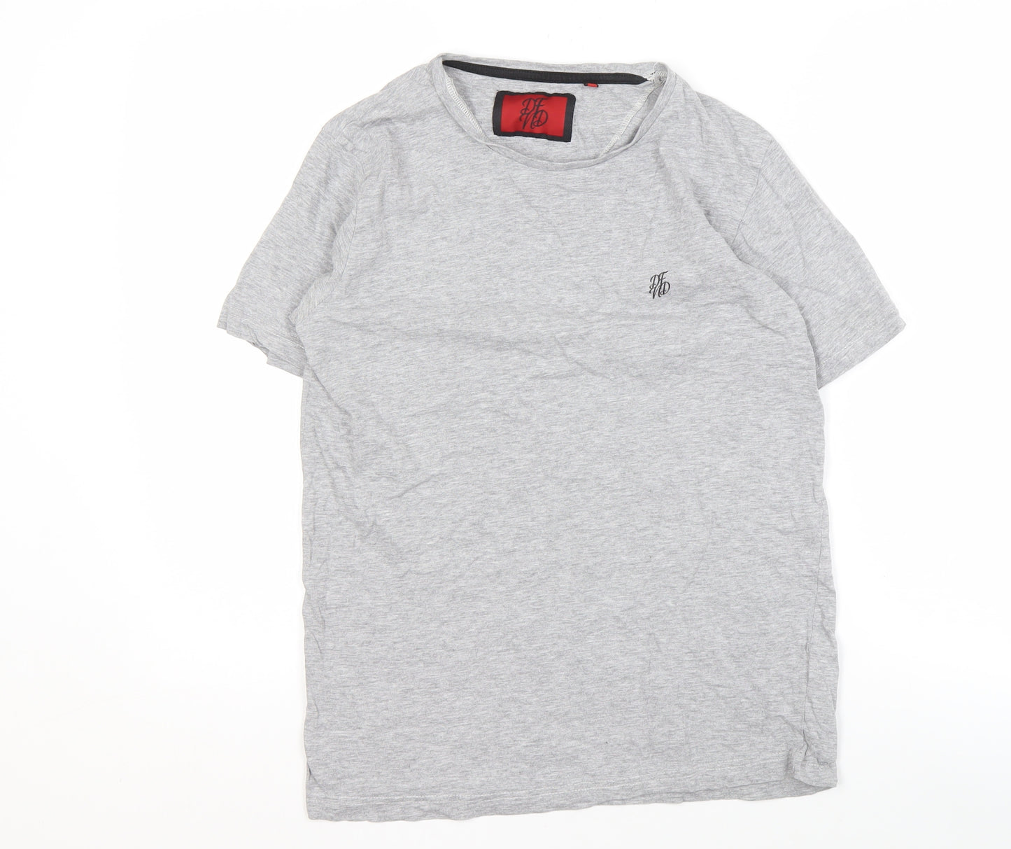 DFND Men's Grey Medium Crew Neck T-Shirt