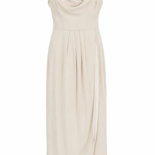 TFNC London Women Beige Maxi Dress Size 8