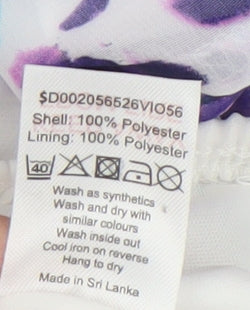 Bm Collection Women's Multicoloured Floral Blouse Size 18