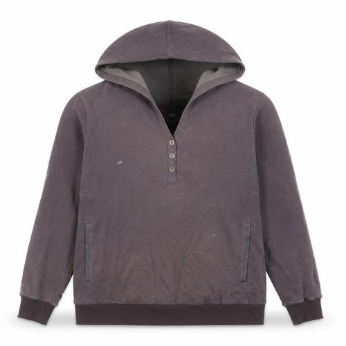 Sprayway Women's Grey Henley Hoodie, Size 10, Hooded