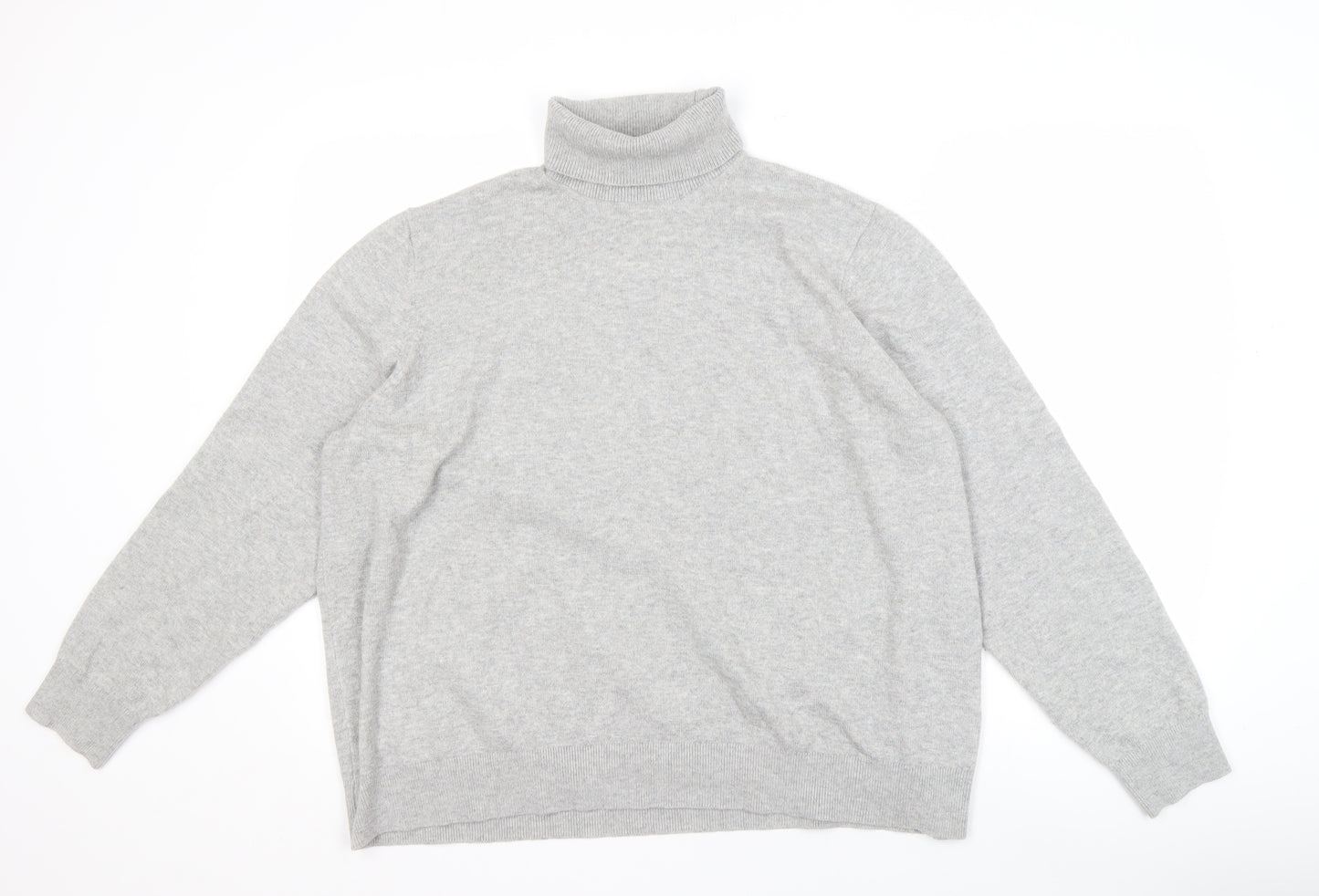 Marks and Spencer Men's XL Grey Roll Neck Jumper