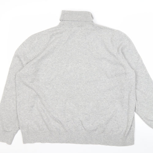 Marks and Spencer Men's XL Grey Roll Neck Jumper