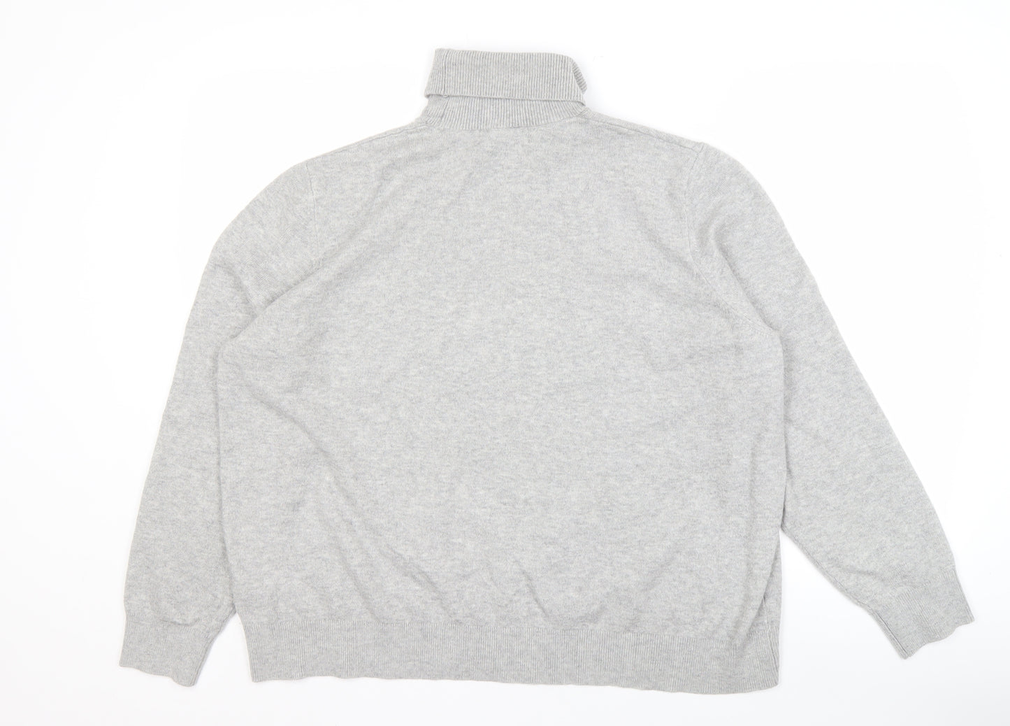 Marks and Spencer Men's XL Grey Roll Neck Jumper