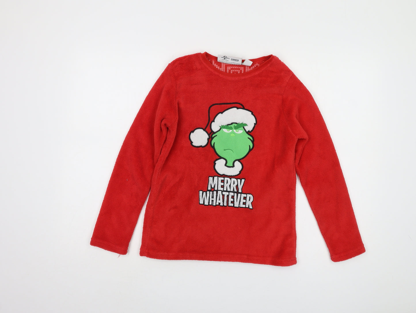 Dr. Seuss Boys Red Grinch Pyjama Top 11-12 Years