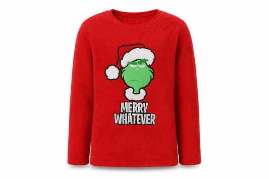 Dr. Seuss Boys Red Grinch Pyjama Top 11-12 Years